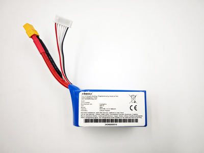 22.2V 1600mAh Li-Polymer Drone Battery LP703968 6S1P — High Voltage UAV Battery for FPV Drones, RC Aircraft, Aerial Photography