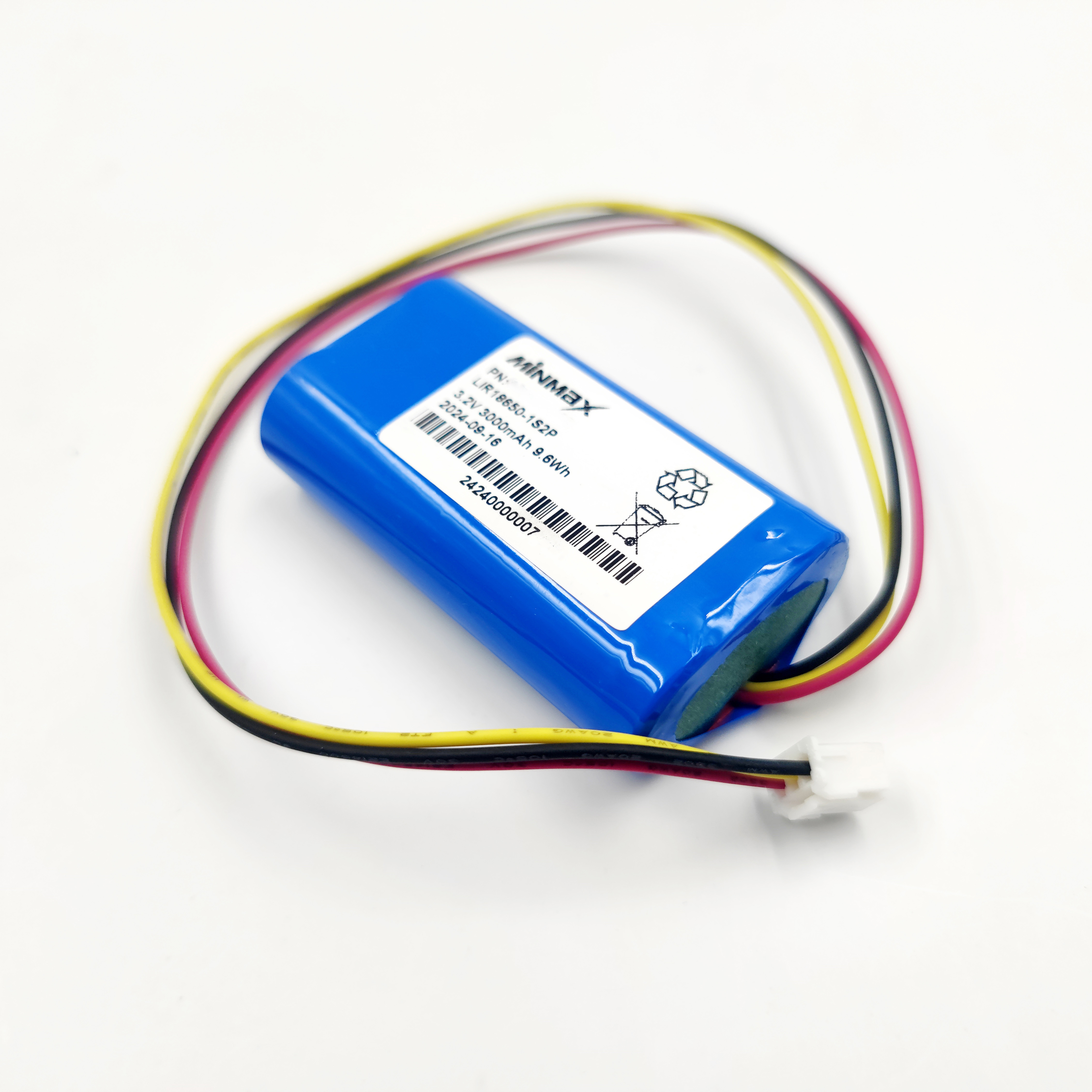 3.2V 3000mAh LiFePO4 Battery Pack IFR18650 1S2P — Safe Lithium Iron Phosphate Battery for Solar Lights, IoT Sensors, Backup Power, Flashlights
