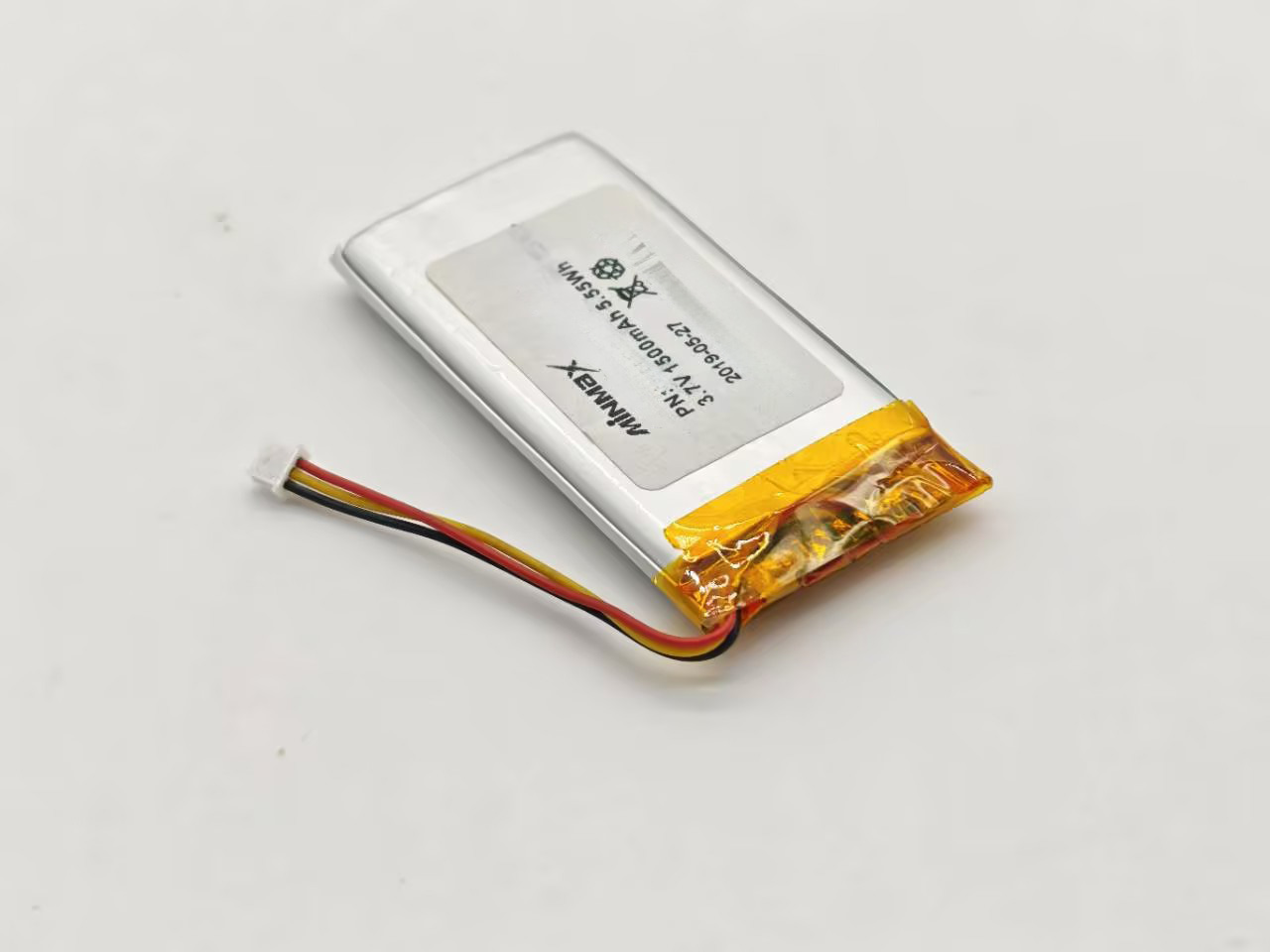 3.7V Li-Polymer Rechargeable Battery — LP653465 1500mAh for Smart Home & IoT